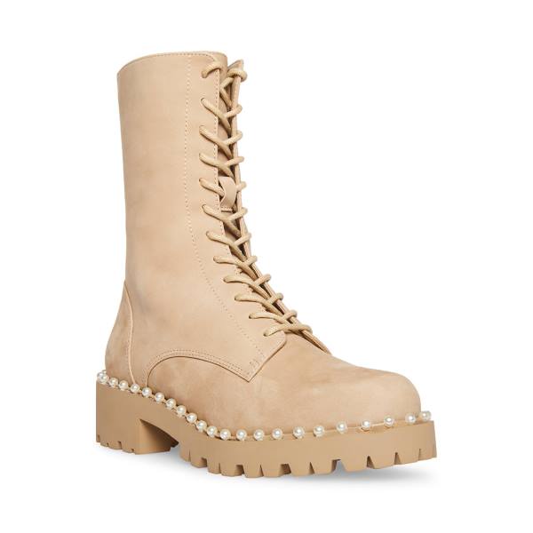 Steve Madden Conrad Bone Nubuck Kängor Dam Beige | SM-594MF