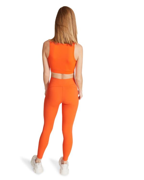 Steve Madden Cropped Active Tank Blast Dam Orange | SM-270VX