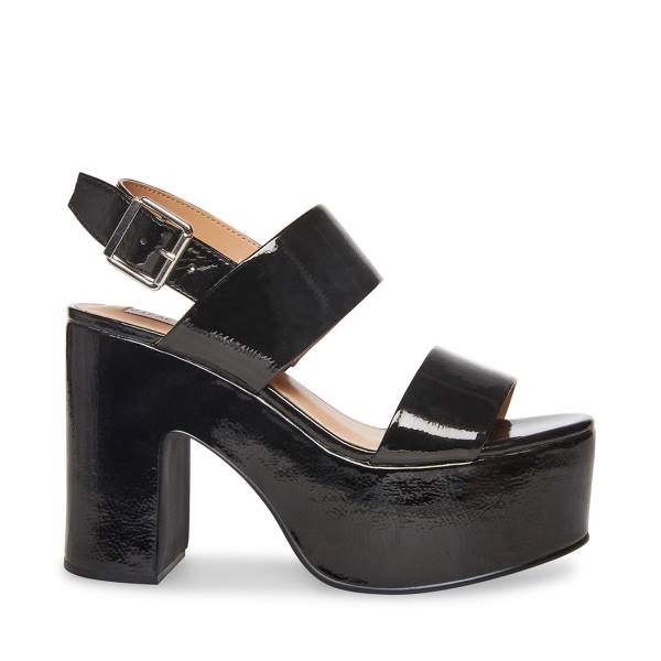 Steve Madden Dafne Lack Heel Högklackade Skor Dam Svarta | SM-237HN