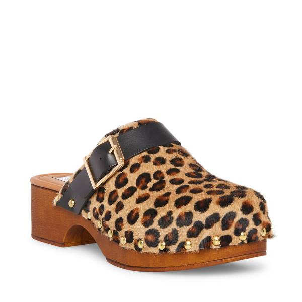 Steve Madden Dana-p Leopard Heel Högklackade Skor Dam Leopard | SM-297EZ