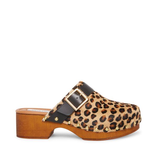 Steve Madden Dana-p Leopard Heel Högklackade Skor Dam Leopard | SM-297EZ