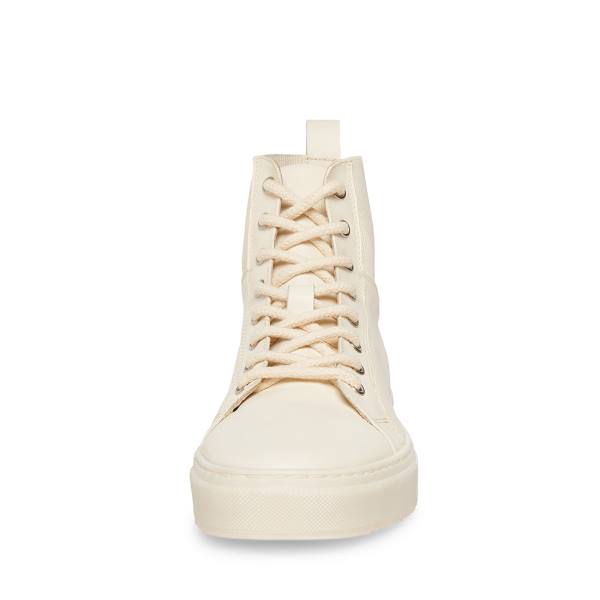 Steve Madden Dante Bone Läder Sneakers Herr Beige | SM-495BA