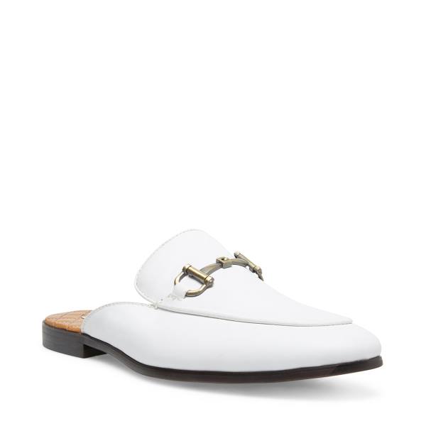 Steve Madden Dazling Läder Finskor Herr Vita | SM-956OD