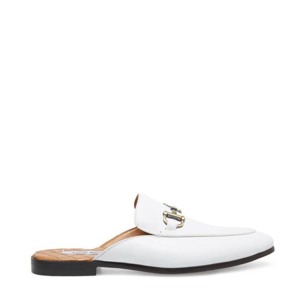 Steve Madden Dazling Läder Finskor Herr Vita | SM-956OD