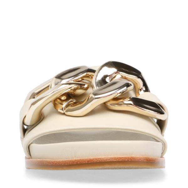 Steve Madden Delay Bone Sandaler Dam Beige | SM-630CS