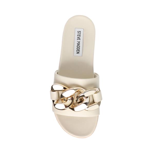 Steve Madden Delay Bone Sandaler Dam Beige | SM-630CS