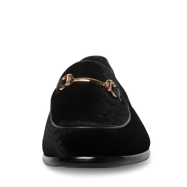 Steve Madden Diego-v Velvet Loafers Herr Svarta | SM-594WQ