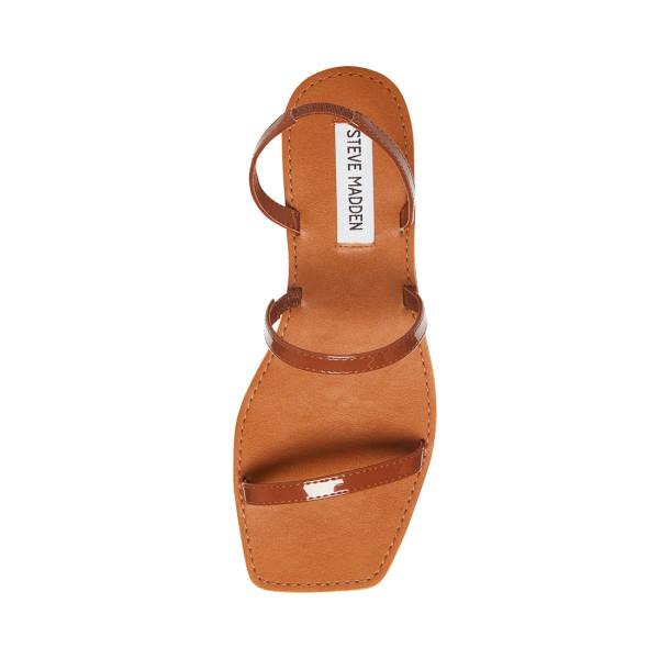 Steve Madden Direct Cognac Lack Sandaler Dam Bruna | SM-406BR