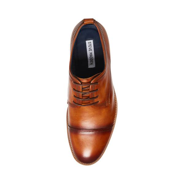 Steve Madden Doak Cognac Läder Finskor Herr Bruna | SM-186CY