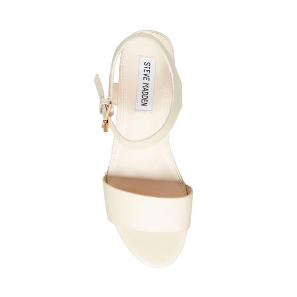 Steve Madden Domenica Läder Sandaler Dam Vita | SM-087VI