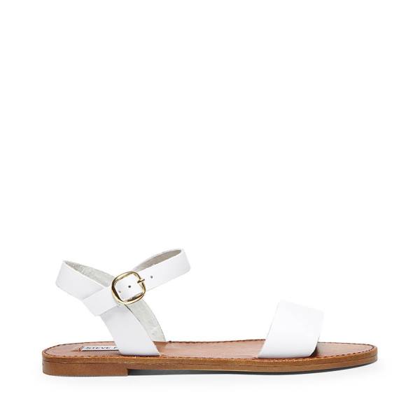 Steve Madden Donddi Läder Sandaler Dam Vita | SM-721BS