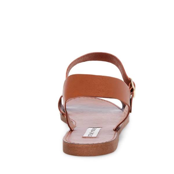 Steve Madden Donddi Tan Läder Sandaler Dam Bruna | SM-586KN