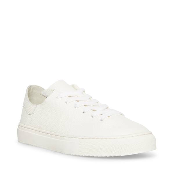 Steve Madden Dorey Läder Sneakers Dam Vita | SM-964MB