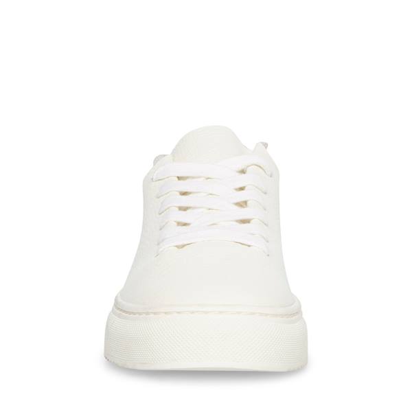 Steve Madden Dorey Läder Sneakers Dam Vita | SM-964MB