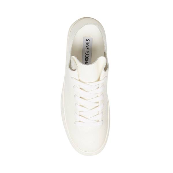 Steve Madden Dorey Läder Sneakers Dam Vita | SM-964MB