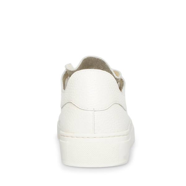 Steve Madden Dorey Läder Sneakers Dam Vita | SM-964MB