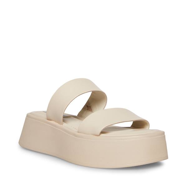 Steve Madden Dorian Bone Sandaler Dam Beige | SM-139CD