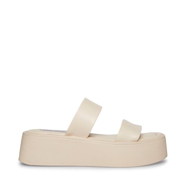 Steve Madden Dorian Bone Sandaler Dam Beige | SM-139CD