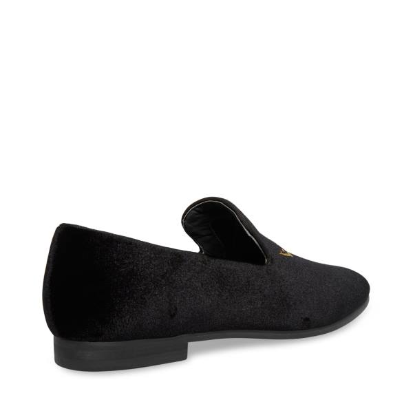 Steve Madden Edmund Velvet Finskor Herr Svarta | SM-913AL