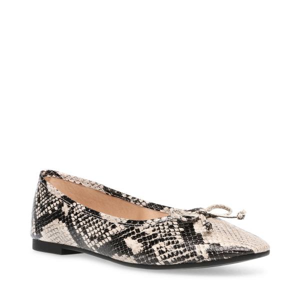 Steve Madden Eldora Snake Platta Skor Dam Ormskinn | SM-396XG