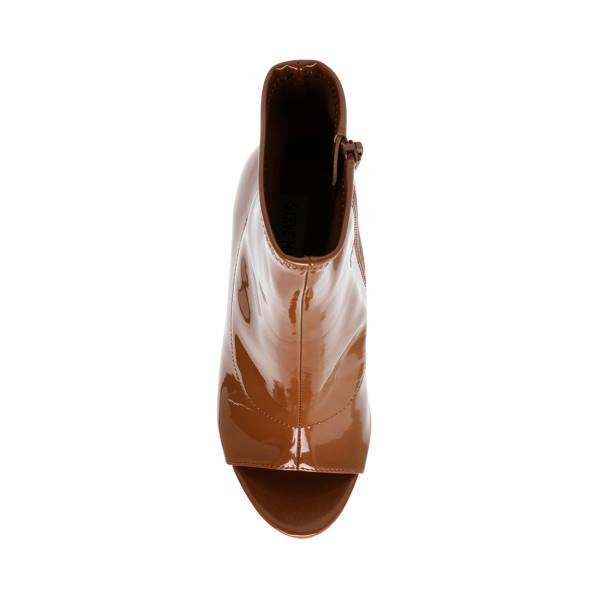 Steve Madden Elettra Cognac Lack Kängor Dam Bruna | SM-921MS