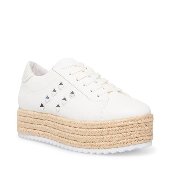 Steve Madden Elodie Platta Skor Dam Vita Olika Färger | SM-651LA