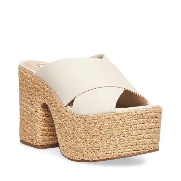 Steve Madden Elzie Heel Högklackade Skor Dam Vita | SM-023NO