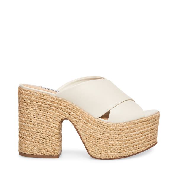 Steve Madden Elzie Heel Högklackade Skor Dam Vita | SM-023NO