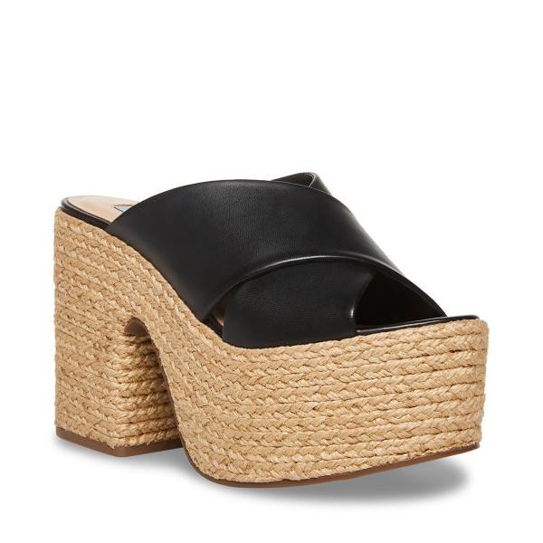 Steve Madden Elzie Heel Högklackade Skor Dam Svarta | SM-381GQ