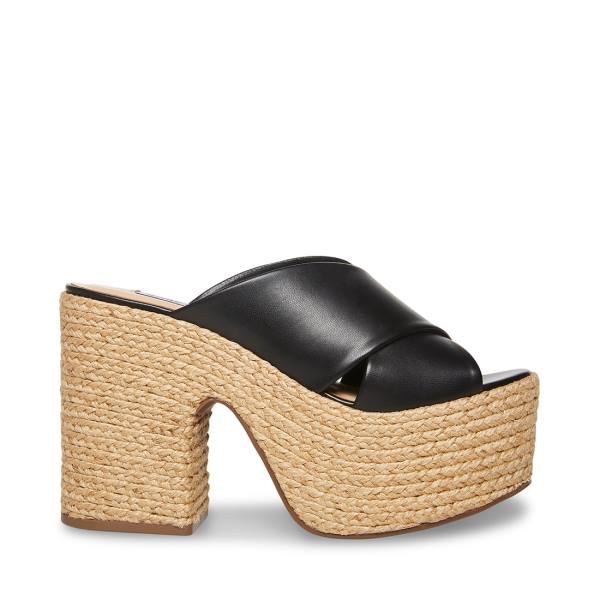 Steve Madden Elzie Heel Högklackade Skor Dam Svarta | SM-381GQ