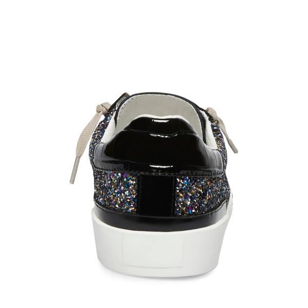 Steve Madden Embark Glitter Sneakers Dam Svarta | SM-425UA