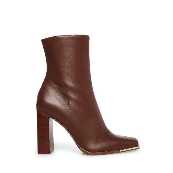 Steve Madden Falcon Läder Kängor Dam Bruna | SM-540UY