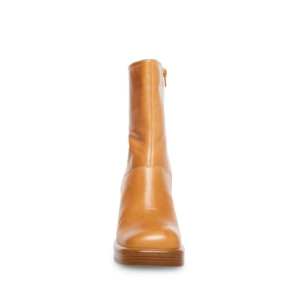 Steve Madden Fantsie Tan Läder Kängor Dam Bruna | SM-059TN