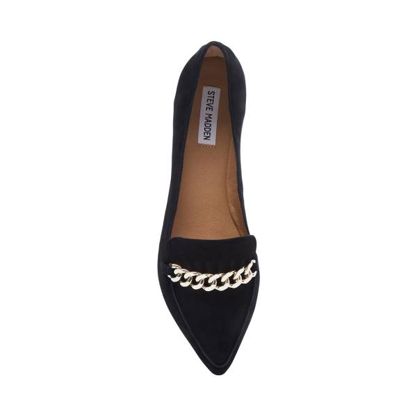 Steve Madden Farrell Mocka Platta Skor Dam Svarta | SM-820QR