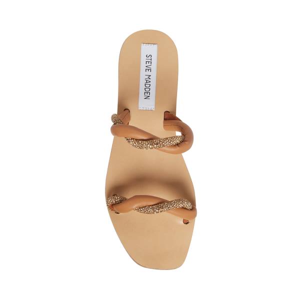 Steve Madden Flipped Cognac Sandaler Dam Bruna Olika Färger | SM-176HJ