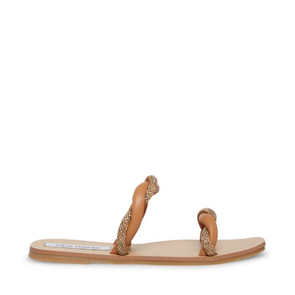 Steve Madden Flipped Cognac Sandaler Dam Bruna Olika Färger | SM-176HJ