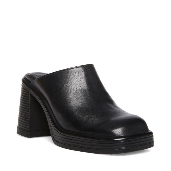 Steve Madden Flirtie Läder Heel Högklackade Skor Dam Svarta | SM-907NM