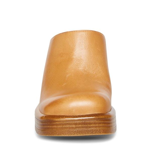 Steve Madden Flirtie Tan Läder Heel Högklackade Skor Dam Bruna | SM-429HE