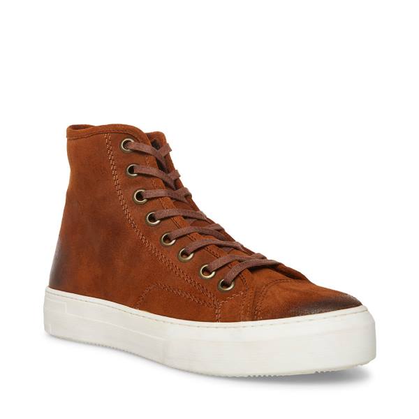 Steve Madden Forte Cognac Mocka Sneakers Herr Bruna | SM-961JN