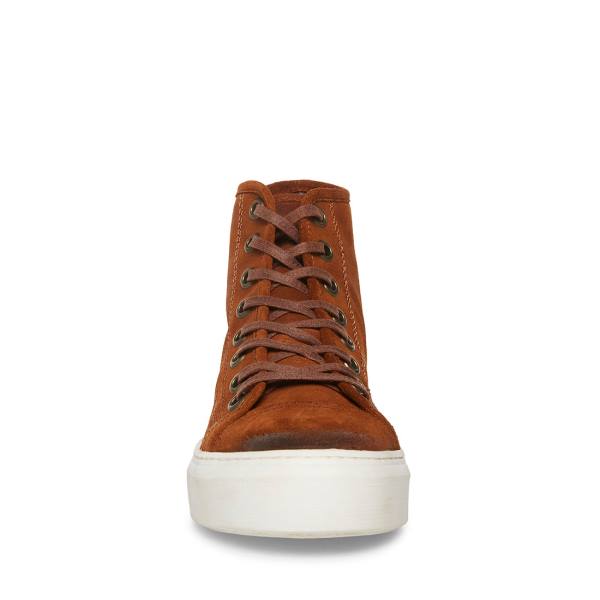 Steve Madden Forte Cognac Mocka Sneakers Herr Bruna | SM-961JN