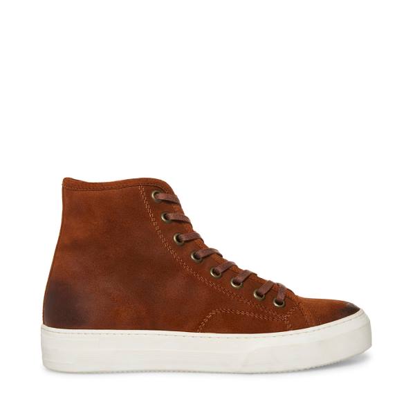 Steve Madden Forte Cognac Mocka Sneakers Herr Bruna | SM-961JN