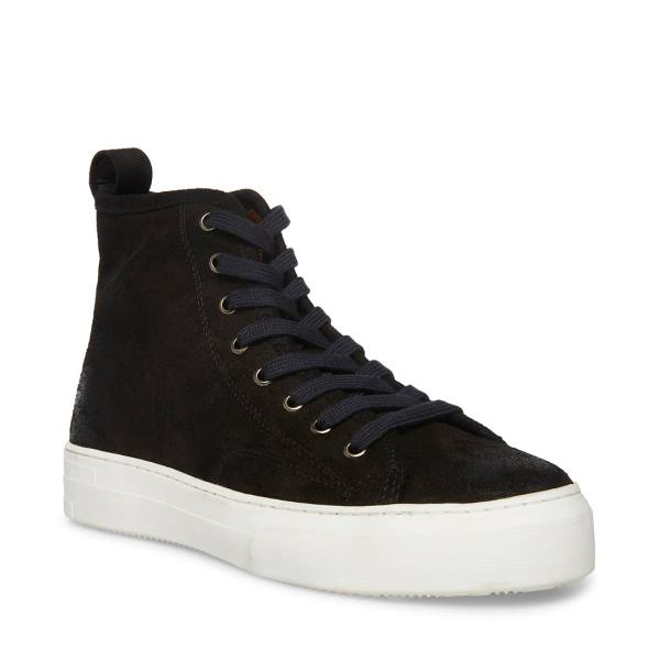 Steve Madden Forte Mocka Sneakers Herr Svarta | SM-374WB