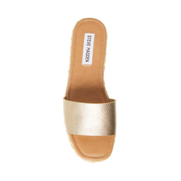 Steve Madden Gloriana Sandaler Dam Guld | SM-789YZ