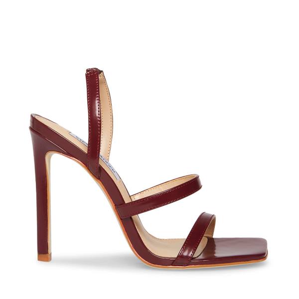 Steve Madden Grade Burgundy Heel Högklackade Skor Dam Vinröda | SM-526BA