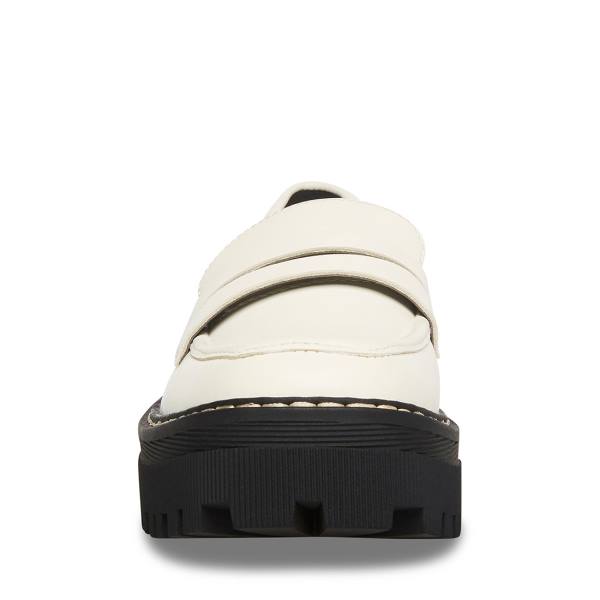 Steve Madden Haazel Ivory Loafers Dam Vita | SM-536FR