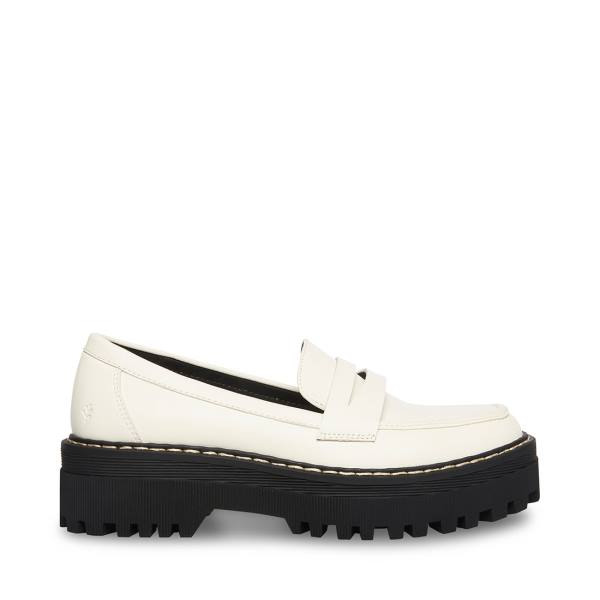 Steve Madden Haazel Ivory Loafers Dam Vita | SM-536FR