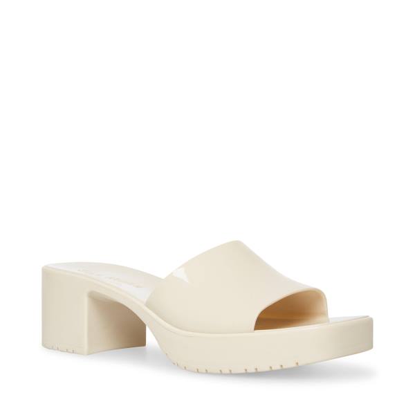 Steve Madden Harlin Bone Sandaler Dam Beige | SM-083CK