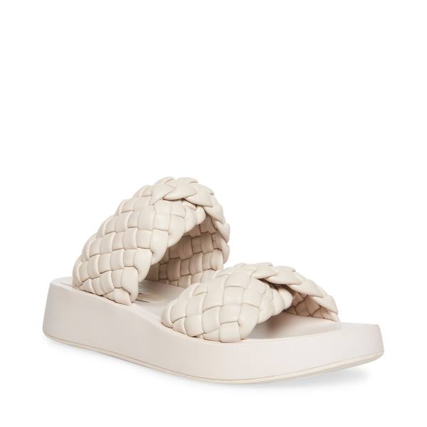 Steve Madden Helsa Bone Sandaler Dam Beige | SM-827KG