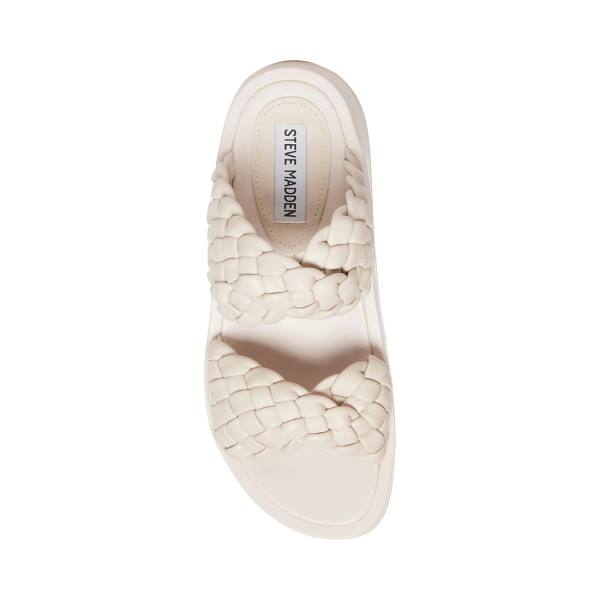 Steve Madden Helsa Bone Sandaler Dam Beige | SM-827KG