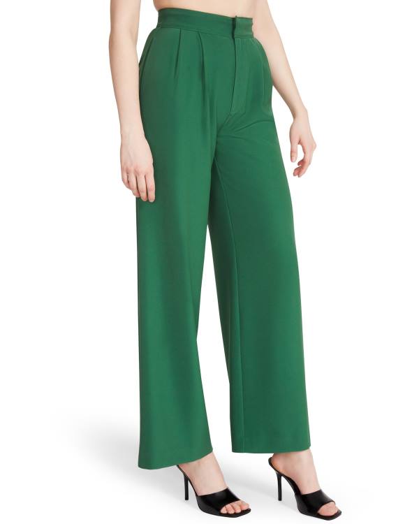 Steve Madden High Waisted Trouser Byxor Dam Gröna | SM-824VA